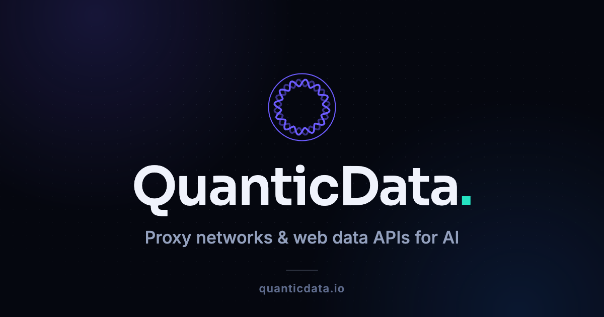 Proxy networks & web data APIs for AI